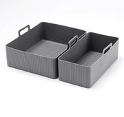 Accessori per airfryer per Tower T17099 compatibili con EY901840, piatto in silicone quadrato, colore grigio