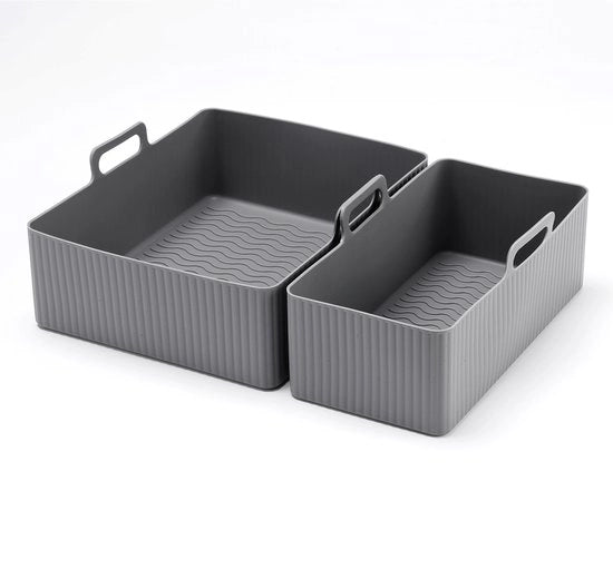 Accessori per airfryer per Tower T17099 compatibili con EY901840, piatto in silicone quadrato, colore grigio