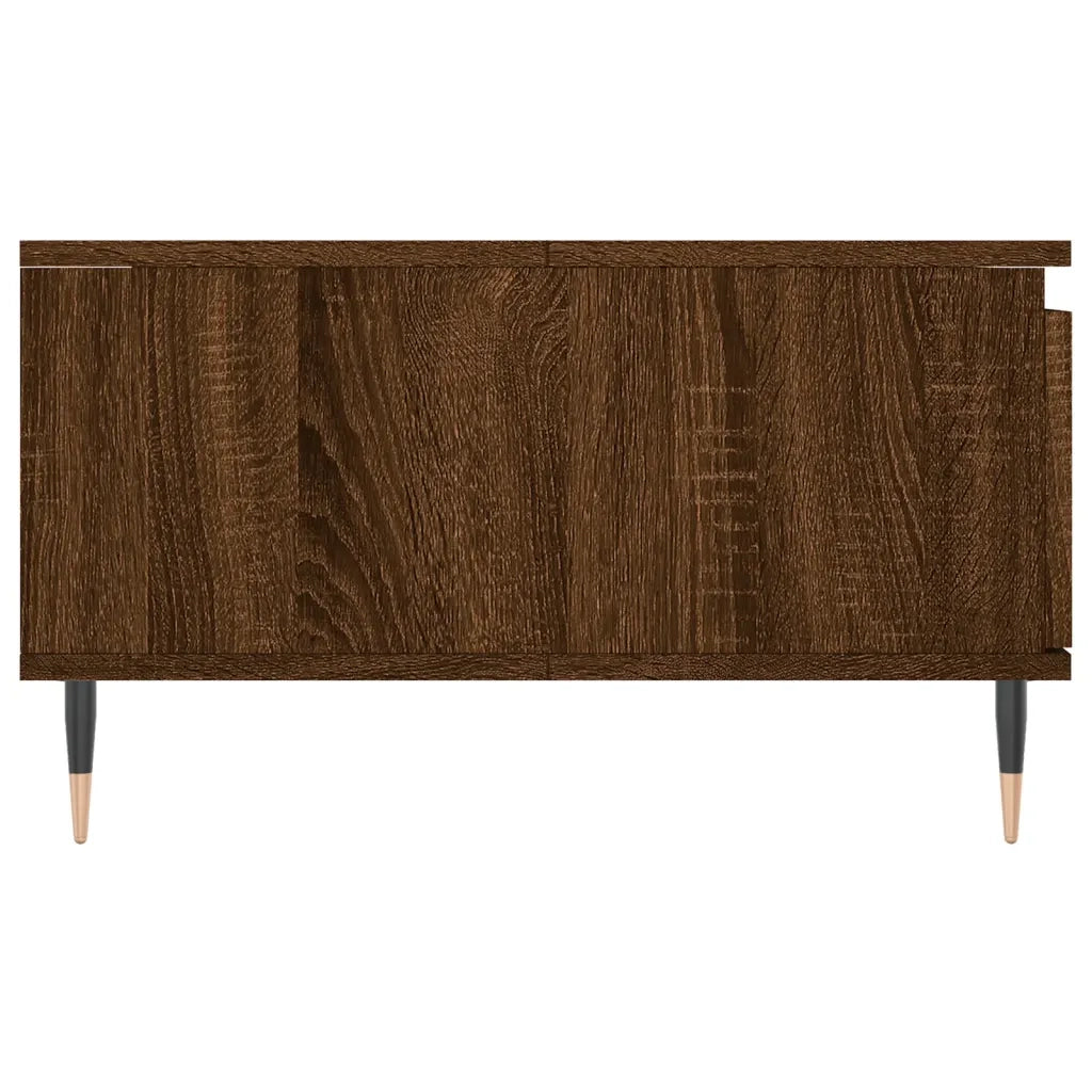 Tavolino da Salotto Rovere Marrone 90x60x35cm Legno Multistrato