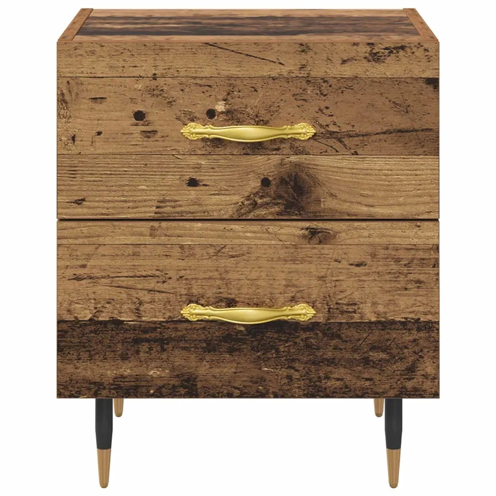 Armadio da Notte 2 pcs Legno vecchio 40 x 35 x 47,5 cm 881978