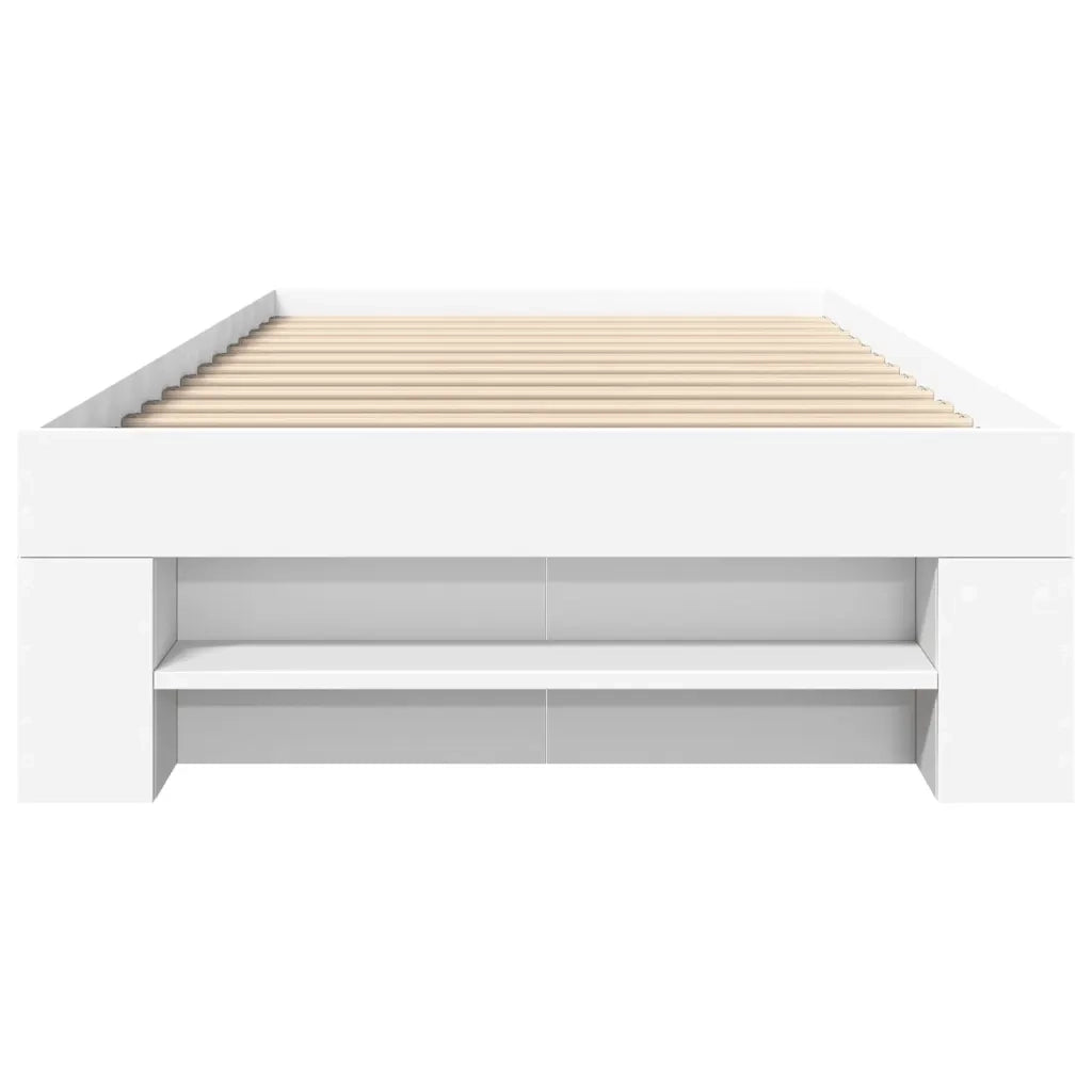 Giroletto-Struttura Letto Bianco 90x190 cm in Legno Multistrato 806479