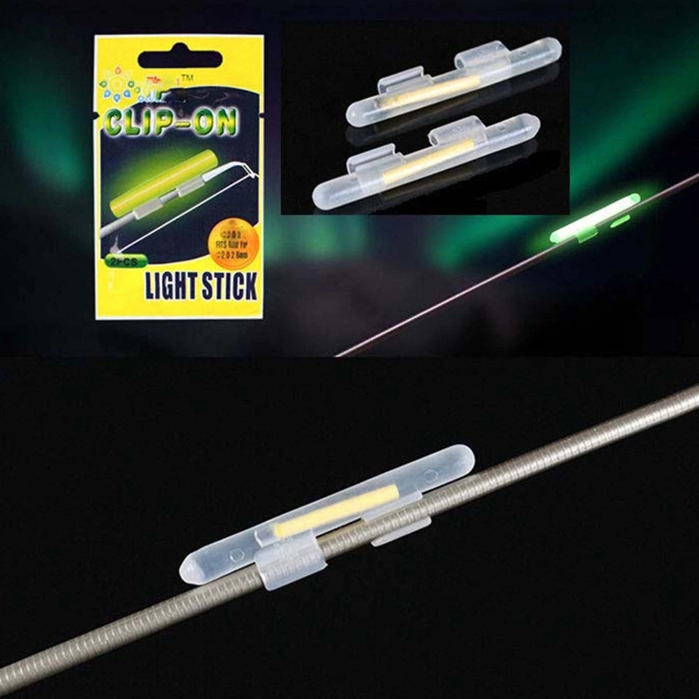 Trade Shop - 50 Luce Stick Punta Clip-on 2.0-2.6mm Bastoncini Luminosi Canna Pesca Indicatore -