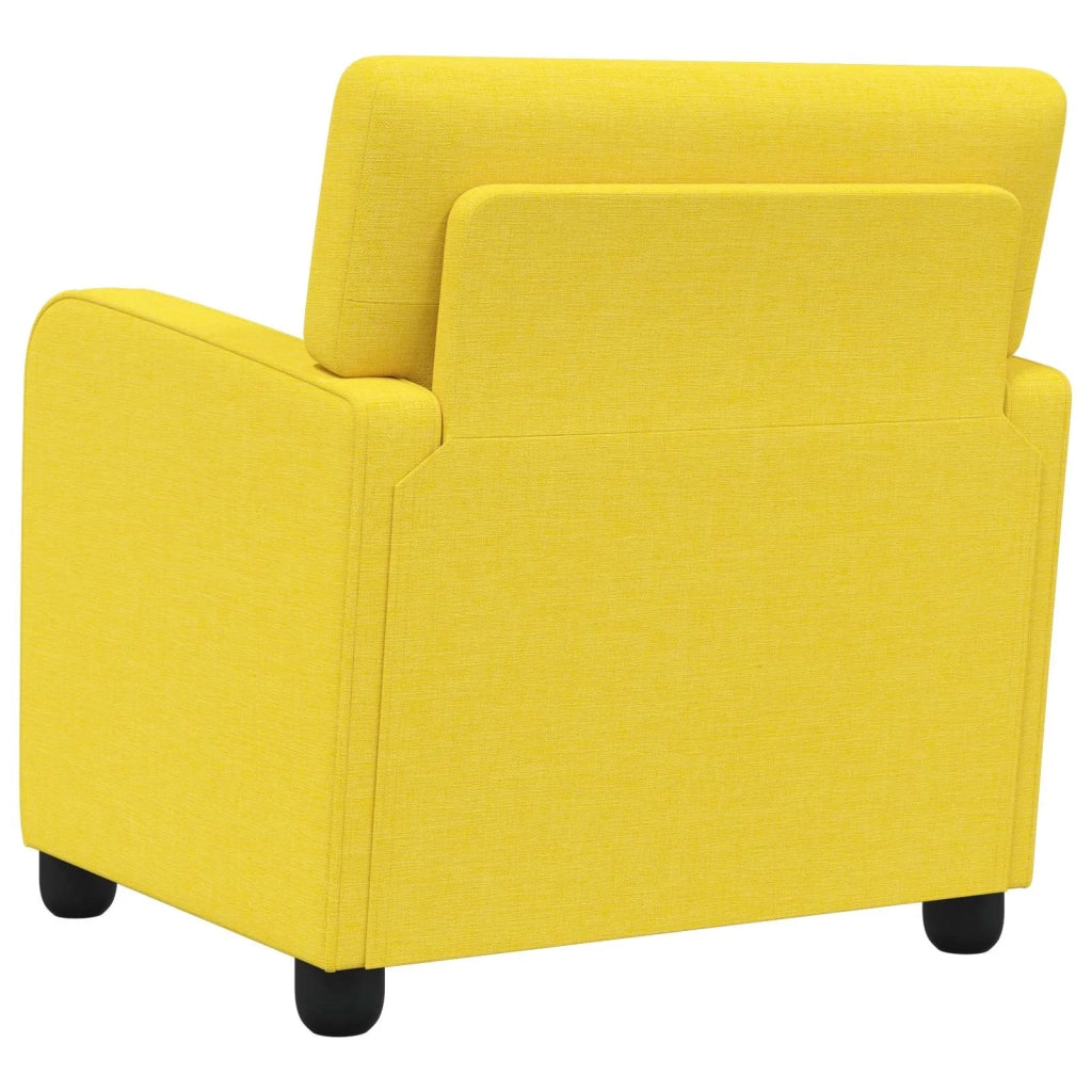 Poltrona Giallo Chiaro Tessuto 42043402