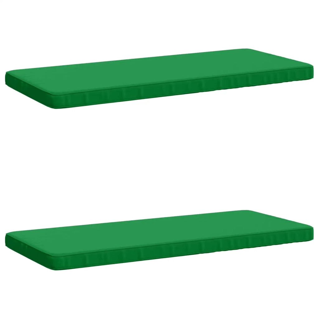 Cuscini per Panchina a 2 Pezzi VUGHT 2 pz 100% Poliestere Verde 951847