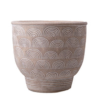 Contenitore Decorativo Disegni Rilievo Ø 23 H 21 cm