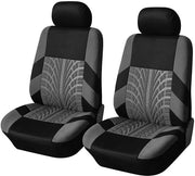Autostoelhoezen Luxe Look Universali - 2 Pezzi - 100% Poliestere - Ademendenti e Resistenti allo Sfregamento - Protezioni per Sedili