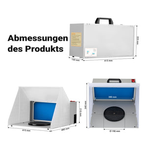 Cabina di aspirazione per verniciatura ad aerografo 4 m³/min Aspiratore vernice