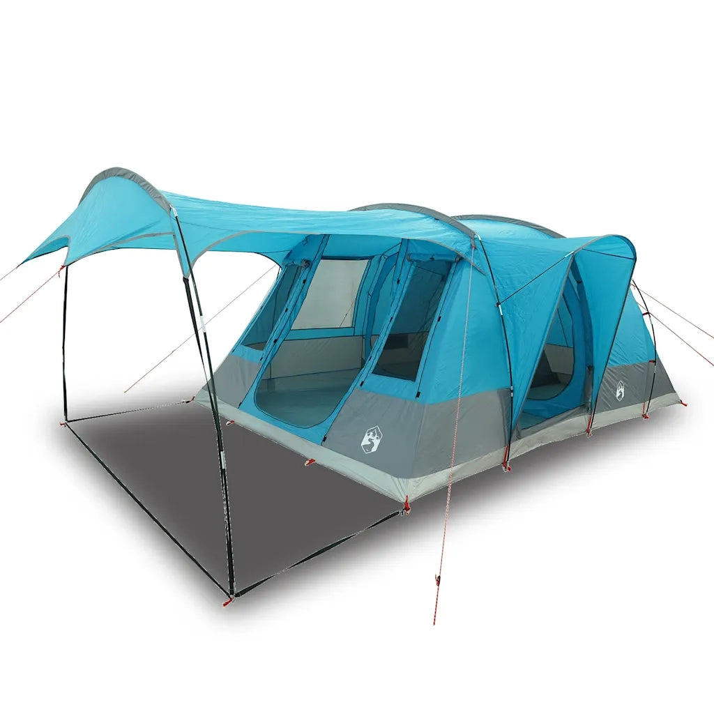 Tenda da Campeggio a Tunnel per 5 Persone Blu Impermeabile 4009426