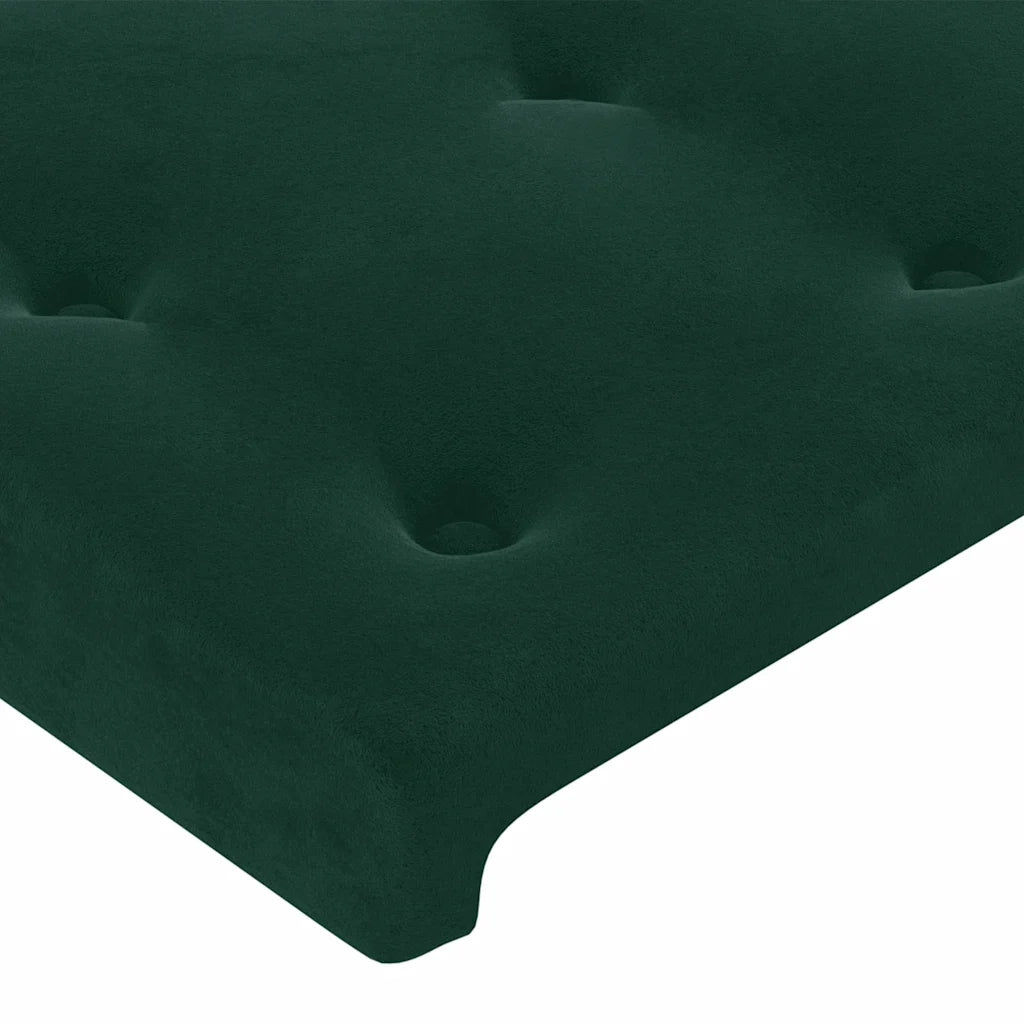 Testiera Verde Scuro 80x5x78/88 cm in Velluto 346413