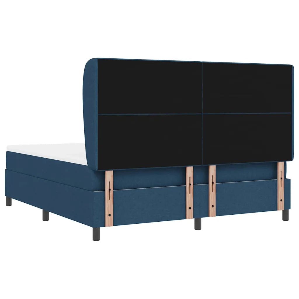Letto a molle con materasso Blu 180 x 200 cm Tessuto 3340584