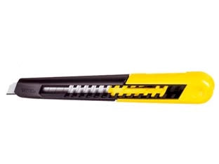 CUTTER PICCOLO CON BLOCCAGGIO RAPIDO LAMA MM.9- - in blister (0-10-150) - 6 blister STANLEY