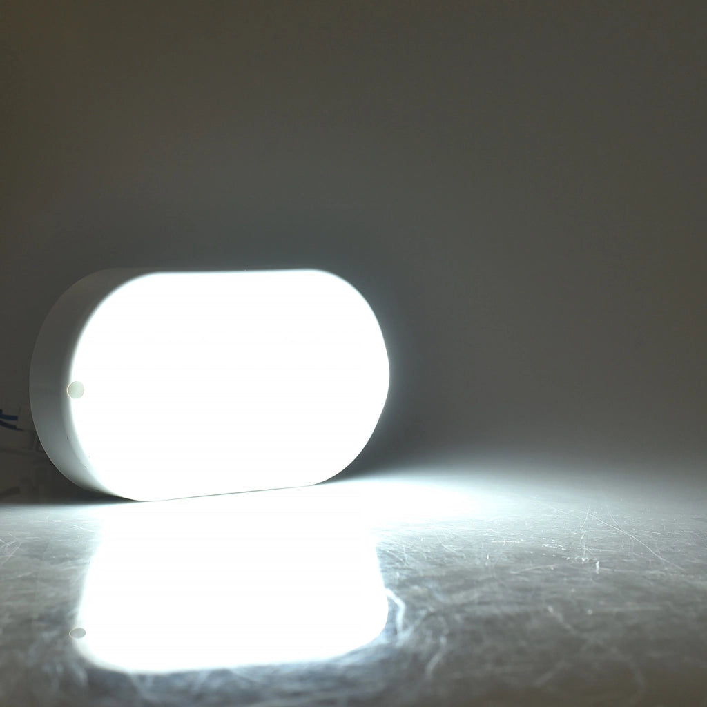 APPLIQUE LAMPADA LED DA PARETE CON SENSORE 9W LUCE FREDDA 6500K° IP56 - RILEVAMENTO 4-5 METRI RISPARMIO ENERGETICO PER ILLUMINAZIONE INTERNA ED ESTERNA