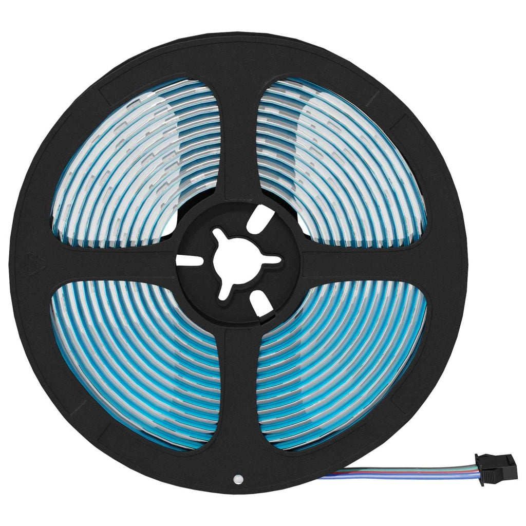 Set di 4 moderne strisce LED flessibili 470 x 0,8 x 0,3 cm per l'illuminazione decorativa degli interni creando una piacevole atmosfera in plastica nera 02_0056351