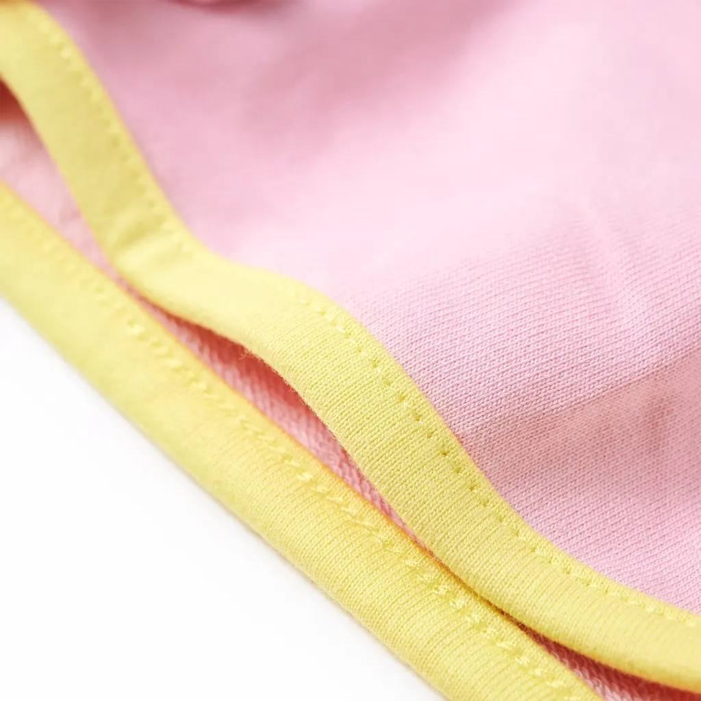 Pantaloncini da Bambina con Bordi Rosa Brillante 128