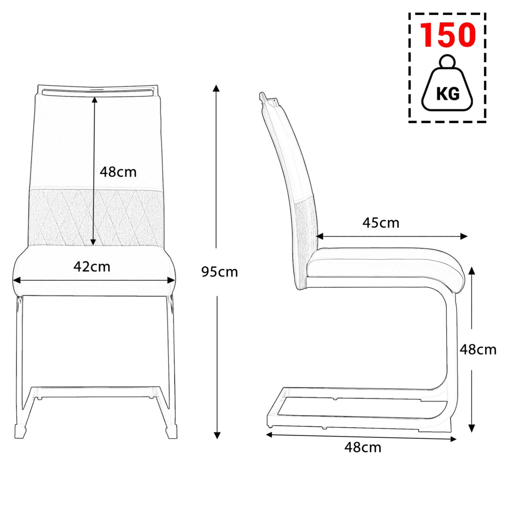Sedia moderna ergonomica bianca con schienale in PU e lino