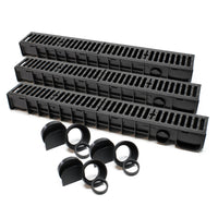 Canale di scolo 3x1m con griglia per scarico acqua 12,5t Canaletta di drenaggio