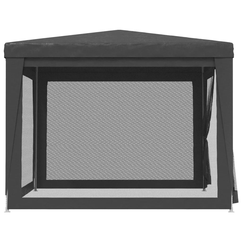 Tenda per Feste con 4 Pareti in Rete Antracite 3x3 m in HDPE 319229