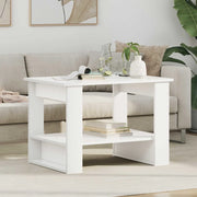 Tavolino da salotto Bianco 72 x 50 x 50 cm Legno multistrato