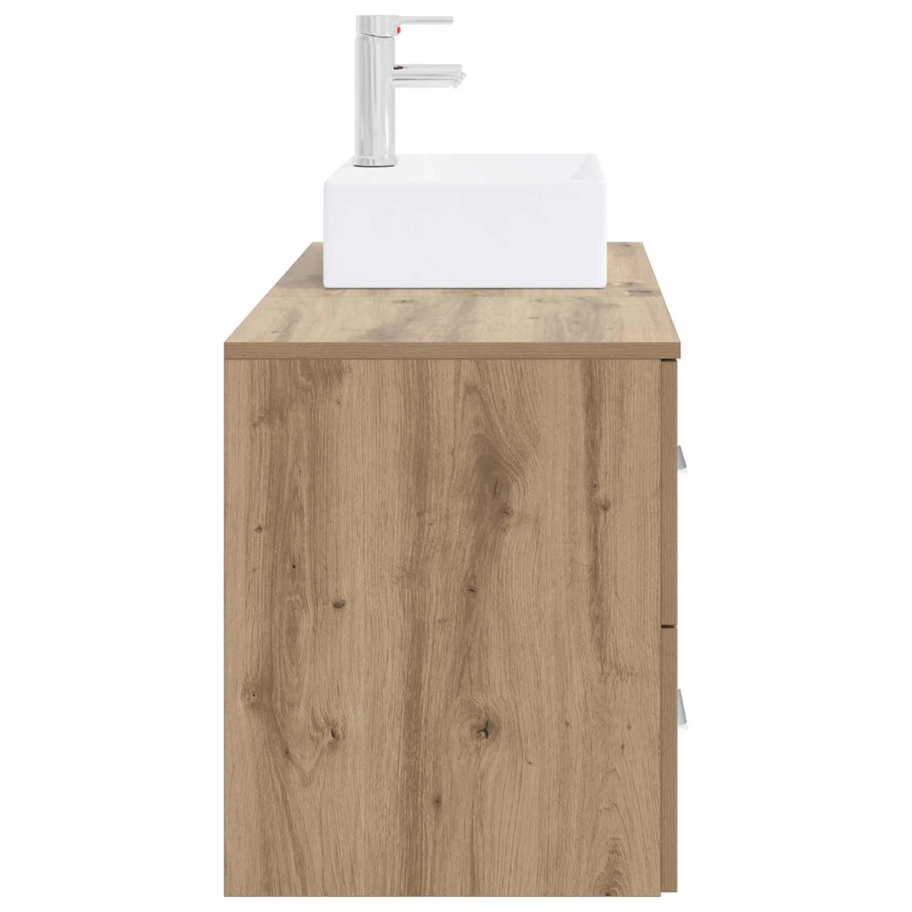Set di mobili per il bagno 2 pz Rovere Artigianale 3403975