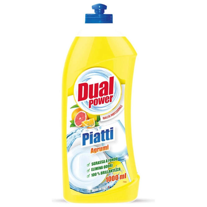 Dual Power, Detersivo Piatti Limone e Agrumi, 1 Litro