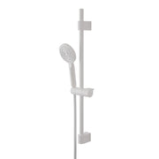 Saliscendi doccia 70 cm regolabile con doccetta tonda in ABS bianco opaco Hidra