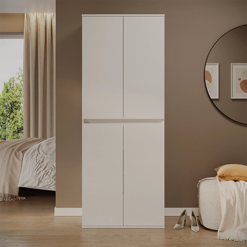 Vicco Armadio Bianco 74 x 191.5 cm con 4 porte