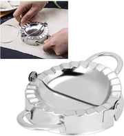 Cucina Empanadas o Dumplings - Faccia in Acciaio Inossidabile - Forma a Cucchiaio - Resistente alla Lavastoviglie - Sostenibile - Facile da Pulire - Diametro Piccolo/Medio/Grande 7,5/8,5/9,5 cm - Cucina per Dumplings