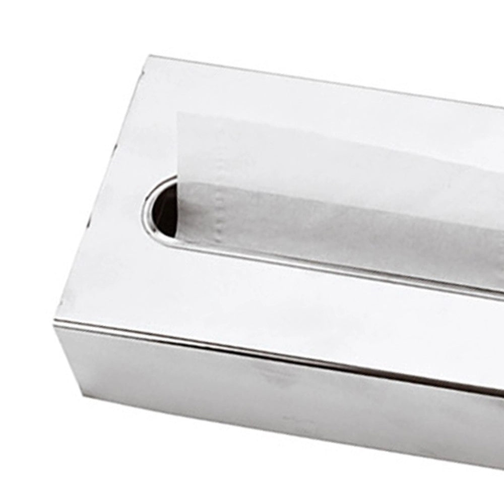 Porta fazzoletti in ottone cromato