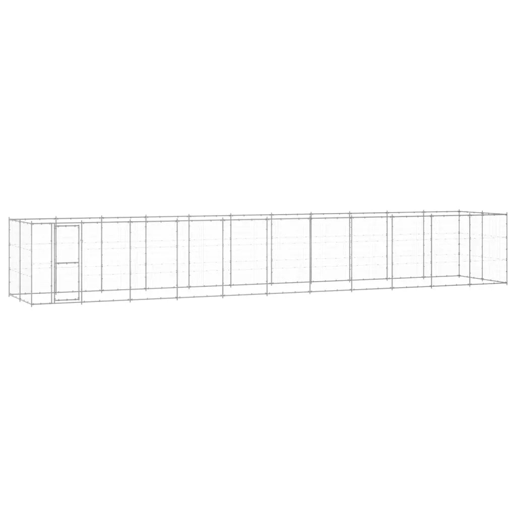 Gabbia per Cani da Esterno in Acciaio Zincato 26,62mÂ² cod mxl 59975