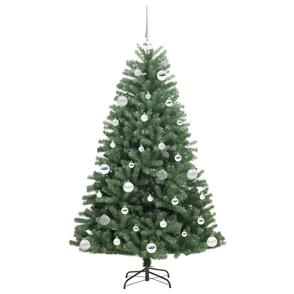 Albero di Natale | Decorazioni natalizie Artificiale con Rami Pieghevoli Verde 150 cm