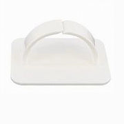 Trade Shop - Set 2 Pz Gancio Adesivo Multiuso Asta Oggetti Da Parete Bagno Casa Bianco 87357 -