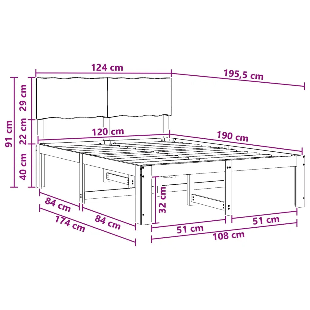 Letto matrimoniale con testiera ROSTOCK Marrone Scuro 903359