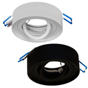Trade Shop - Portafaretto Orientabile Tondo Incasso Esterno 85mm Luce Lampade Led Gu10 Gu5.3 -
