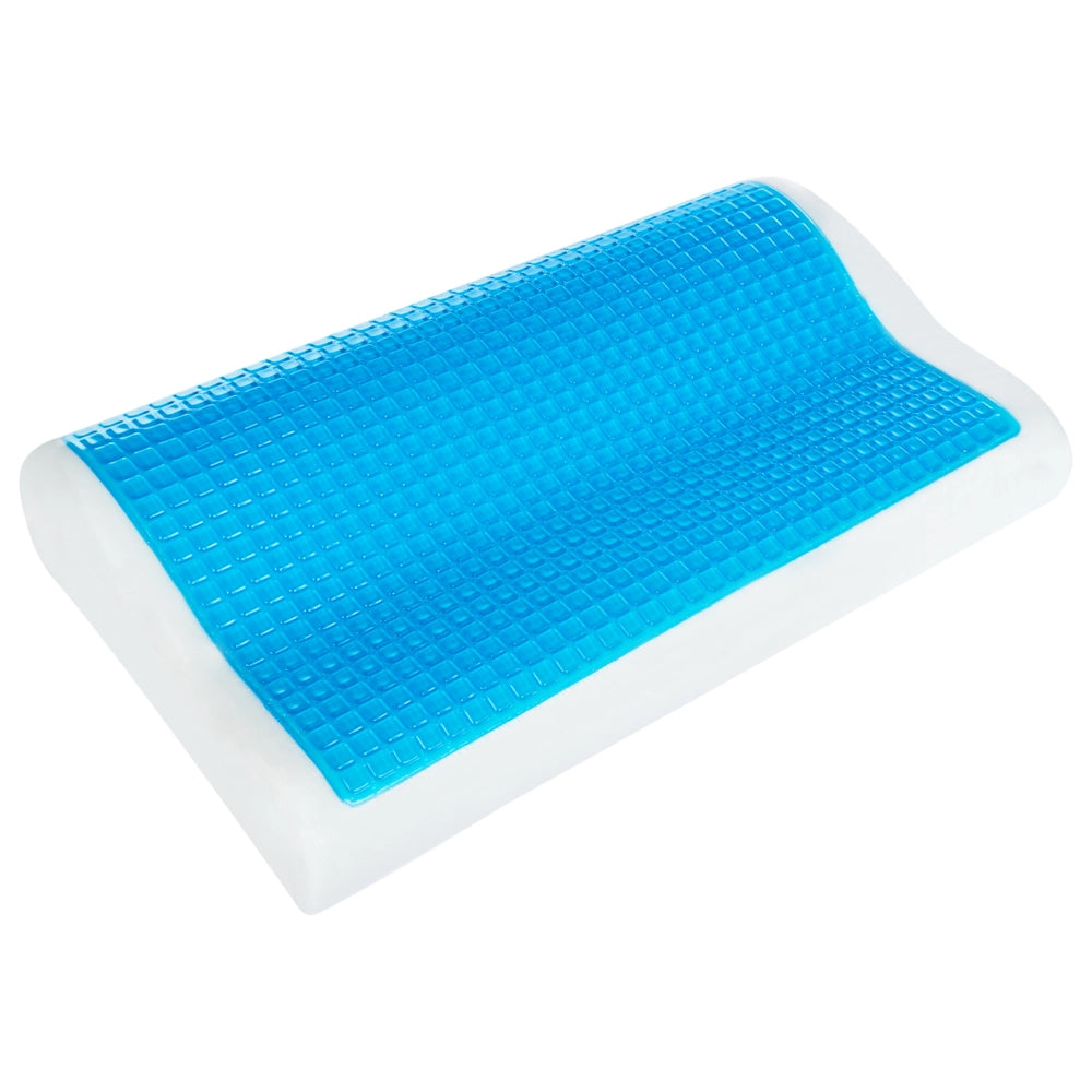 Cuscino Memory Foam Bianco Morbido Tessuto Rinfrescante Supporto Collo Ortopedico Morbido Antiallergico