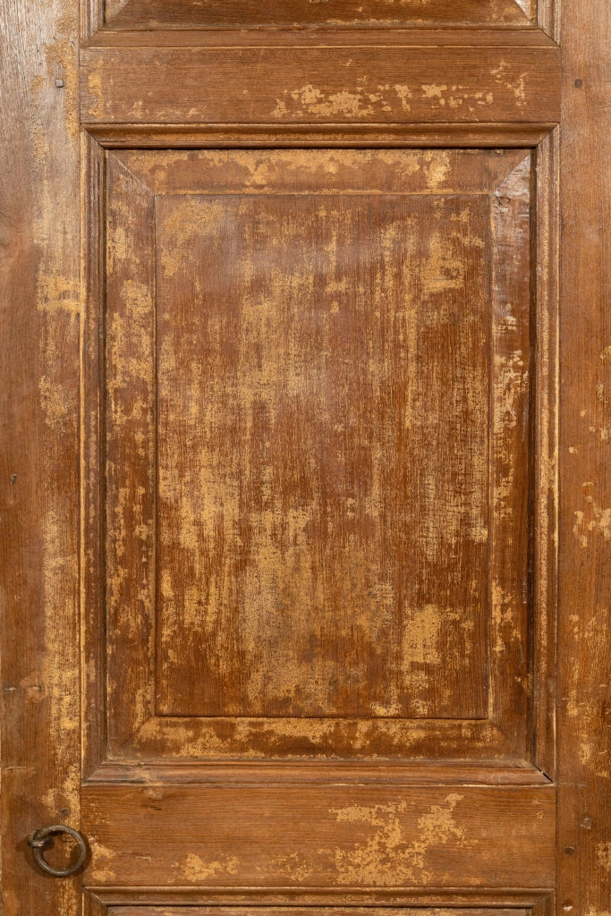 Biscottini Porta portone in legno massello e ferro da interno o da esterno vecchia e antica medievale scorrevole
