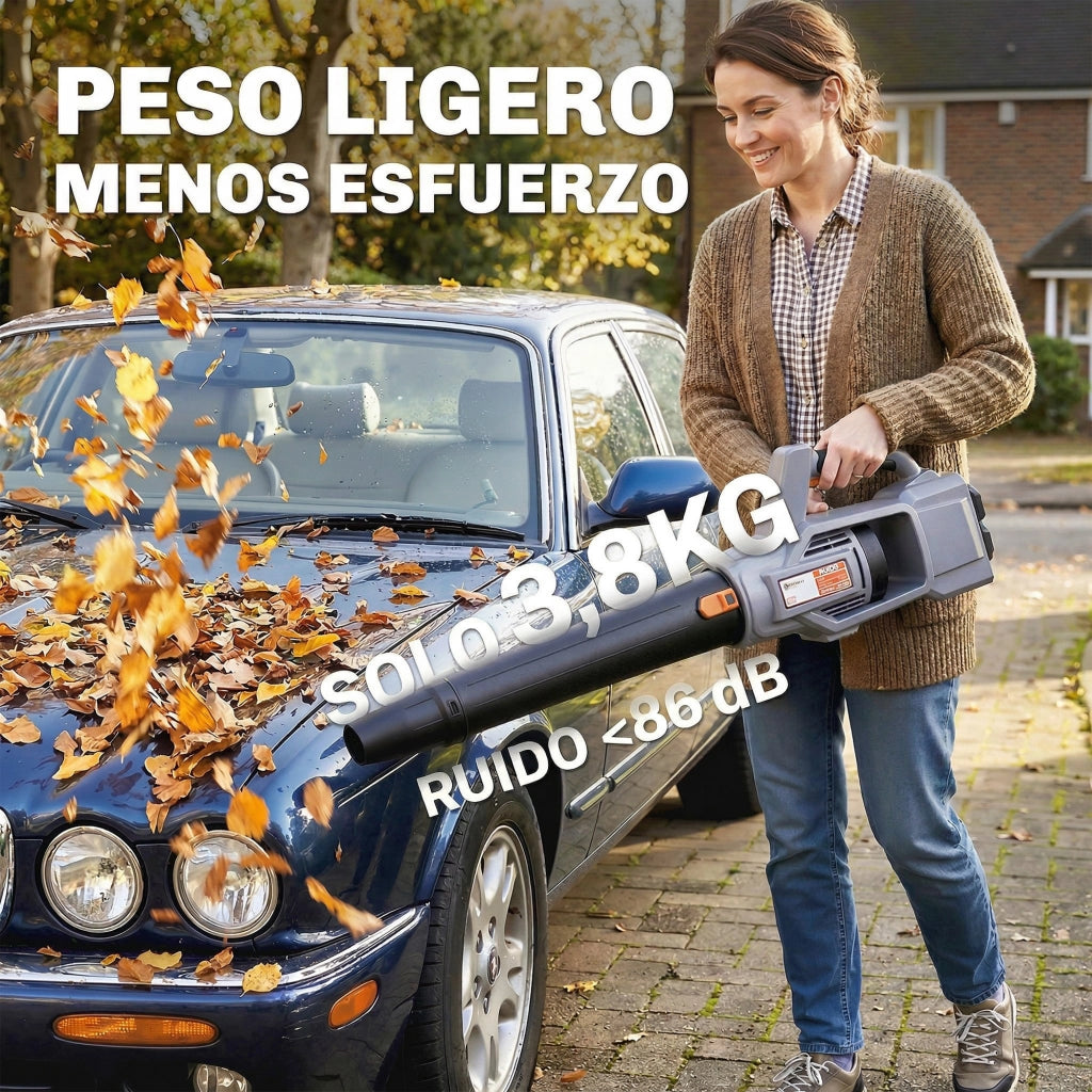 Soffiatore a Batteria 36V ¨C Xylo ¨C 2 Batterie 4.0Ah, Motore Brushless 1000W, 3 Velocit¨¤