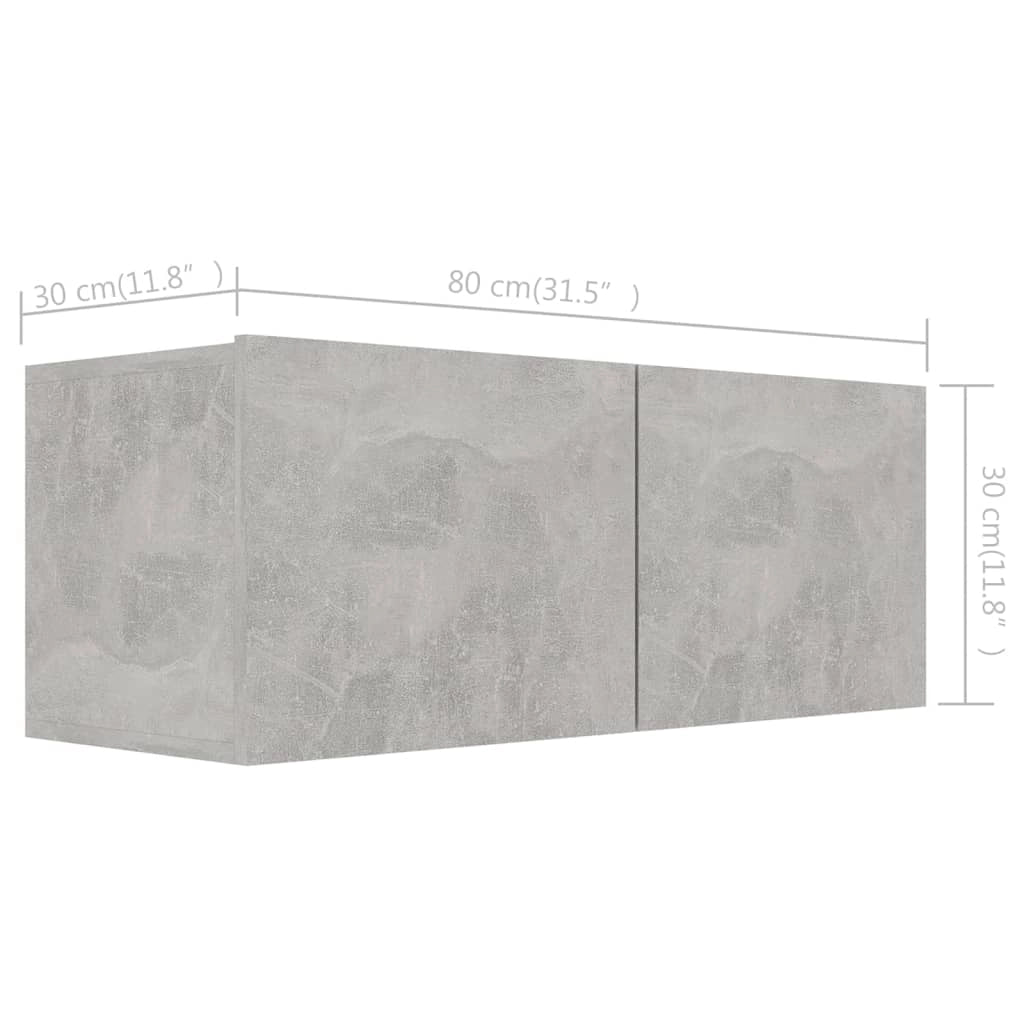 Set di mobili da 7 pezzi tra cui armadio credenza mobile TV televisore per soggiorno camera da letto salotto legno ingegnerizzato grigio 02_0025164