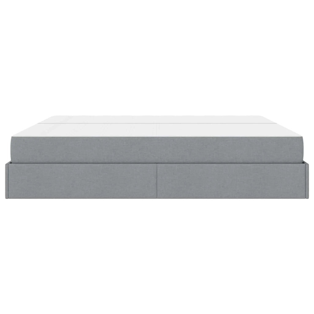 Struttura letto con materasso 2 pcs Grigio chiaro Tessuto 3399515