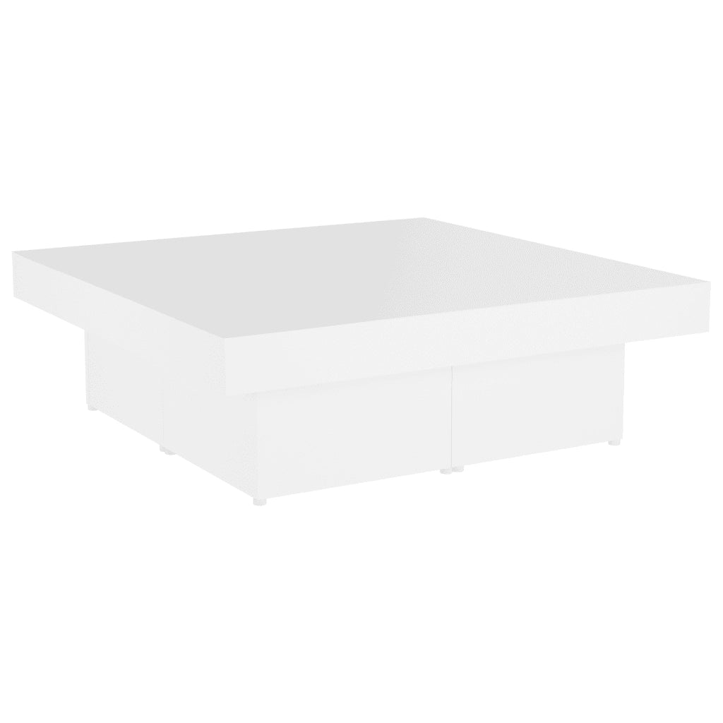 Tavolino da Salotto Bianco 90x90x28 cm in Truciolato cod mxl 14435