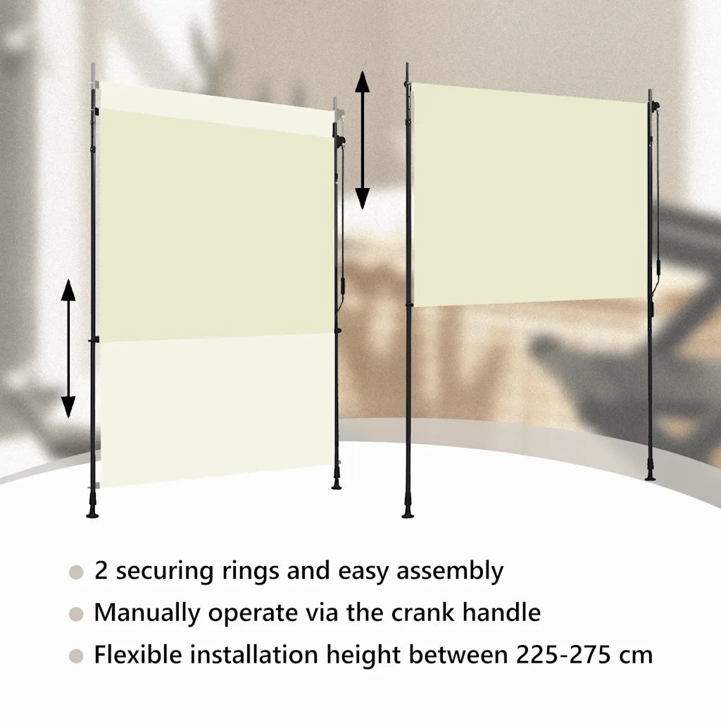Tenda a rullo | Tenda avvolgibile per Esterni 150x270 cm Crema