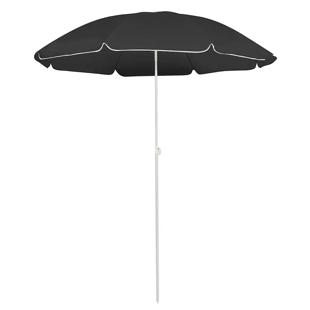 Ombrellone da Esterni con Palo in Acciaio 180 cm Antracite cod mxl 22955