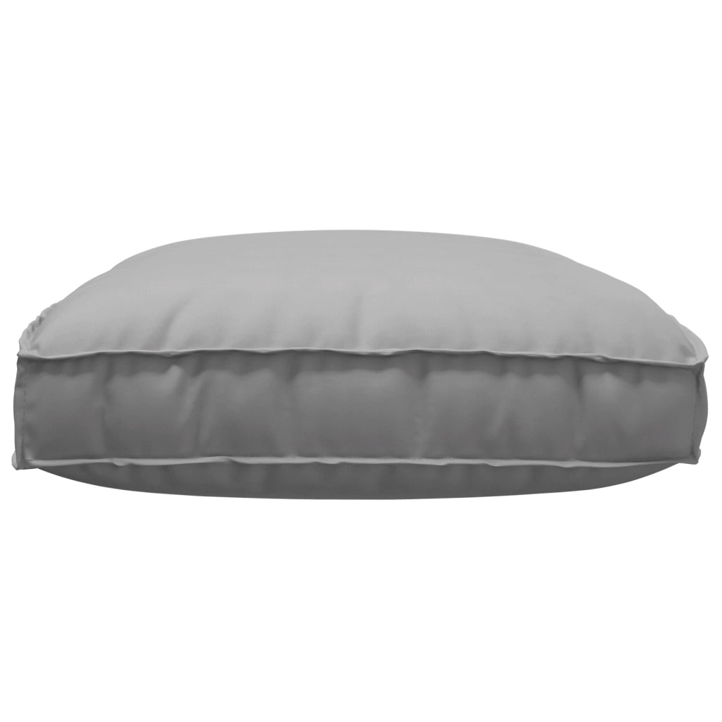 Cuscino per Pallet per Seduta Grigio 120x80x12 cm Tessuto Oxford