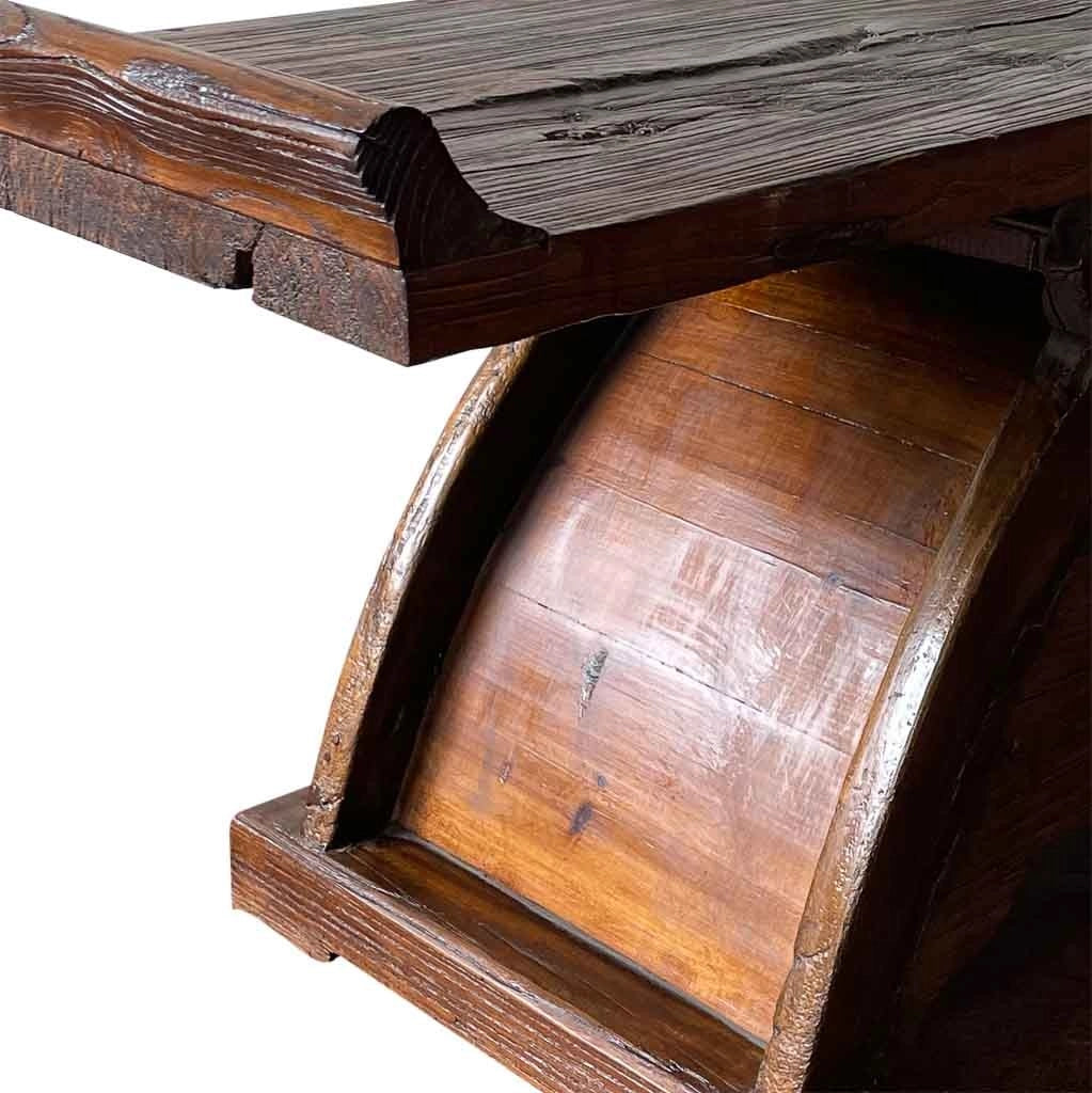 Mobile base in legno marrone 92x36x36h