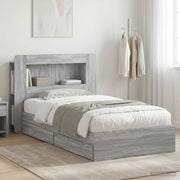 Telaio del letto con storage Sonoma grigio 90 x 190 cm 3433626