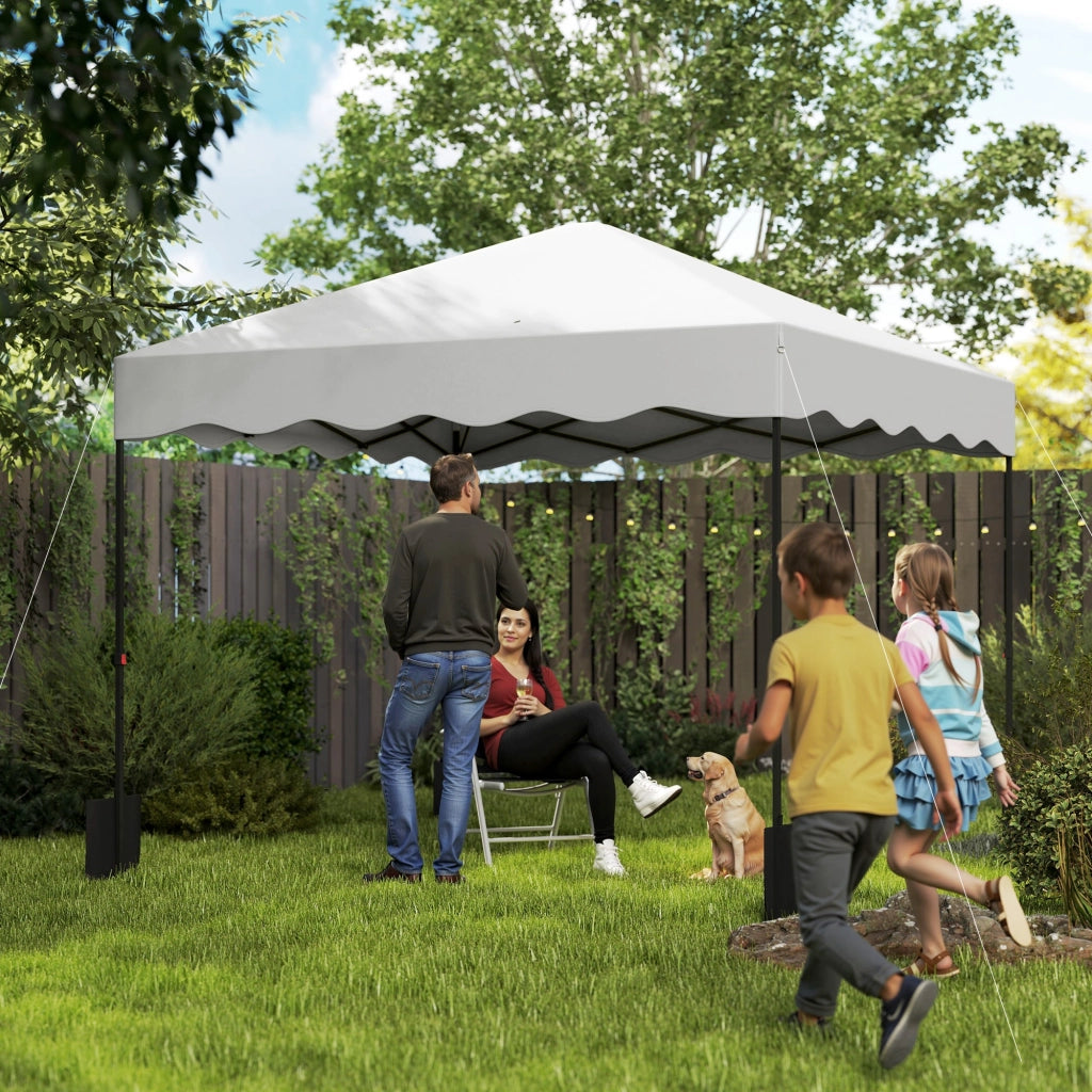 Tenda da giardino pieghevole 3x3m ¨C zephmum ¨C bianco
