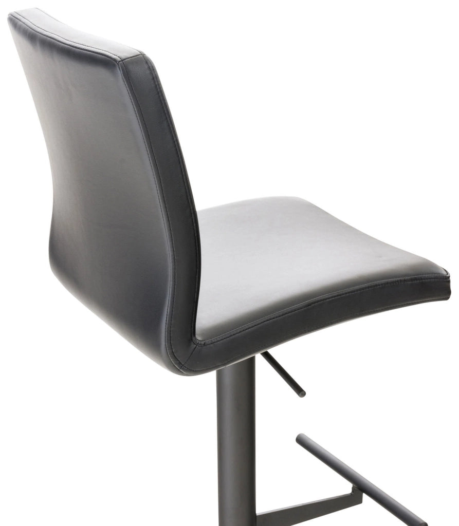 2er Set Barhocker Cadiz Kunstleder schwarz