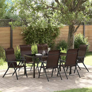 Set da Pranzo per Giardino 7 pcs Marrone