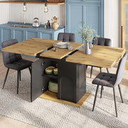 Tavolo da pranzo estensibile - Xylo - 110-140¡Á80 cm - Per 4-6 persone con ripostiglio