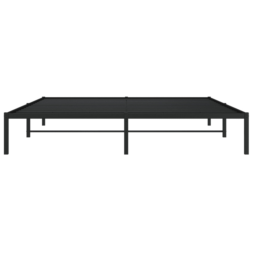 Letto matrimoniale | Letto per adulti | Giroletto Metallo Nero 180x200 cm