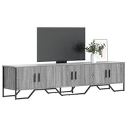 Mobile Porta TV Grigio Sonoma 180x34x41cm in Legno Multistrato
